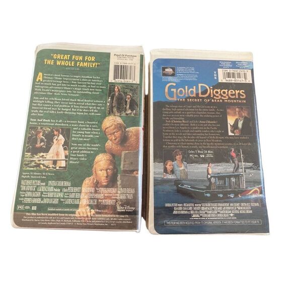 Tom and Huck Gold Diggers Disney VHS Tape Vintage Movie 90s Family Kids  Electro - Picture 2 of 3